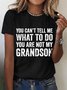 Lässig Textbriefe Rundhals Kurzarm T-Shirt