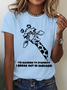 Lässig Tier Rundhals Kurzarm T-Shirt