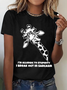Lässig Tier Rundhals Kurzarm T-Shirt