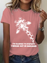 Lässig Tier Rundhals Kurzarm T-Shirt