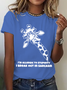 Lässig Tier Rundhals Kurzarm T-Shirt