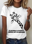 Lässig Tier Rundhals Kurzarm T-Shirt