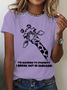 Lässig Tier Rundhals Kurzarm T-Shirt