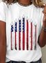 Lässig Tag der Unabhängigkeit (Flagge) Rundhals Kurzarm T-Shirt