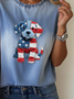 Lässig Hund Rundhals Kurzarm T-Shirt