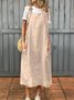 Damen Unifarben Sommer Kleid Spaghettiträger Gallus Unterhose Kleid H-Linie Kleid