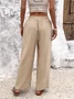 Damen Unifarben Lang Hose Lässig Frühling/Herbst Hose