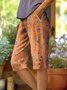 Damen Geblümt Fünfte Hose Hose Lässig Sommer Hose