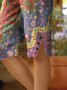 Damen Geblümt Fünfte Hose Hose Lässig Sommer Hose