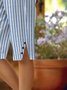 Damen Gestreift Fünfte Hose Hose Lässig Sommer Hose
