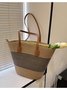 Neu Stroh Tasche Damen Sommer Handtasche Strand Handtasche GROSSE KAPAZITÄT Gewebe Umhängetasche hochwertig Eimer Tasche