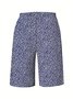 Damen Geblümt Fünfte Hose Hose Lässig Sommer Hose