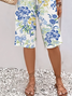 Damen Geblümt Fünfte Hose Hose Lässig Sommer Hose