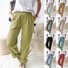 Damen Unifarben Lang Hose Retro Frühling/Herbst Hose