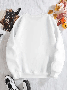 Lässig Rundhals Unifarben Sweatshirt