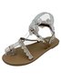 Lässig Geblümt Slip On Flach Gladiator