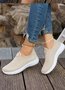 Lässig Unifarben Slip On Niedrig Slip On