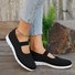 Retro Unifarben Slip On Flach Slip On