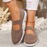 Retro Unifarben Slip On Flach Slip On