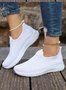 Lässig Unifarben Slip On Niedrig Slip On