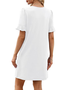 Damen Geometrisch Sommer Kleid V-Ausschnitt Ärmellos Tanktop A-Linien-Kleid