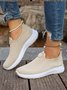 Lässig Unifarben Slip On Niedrig Slip On