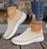 Lässig Unifarben Slip On Niedrig Slip On