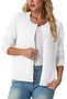 Damen Frühling/Herbst Oberbekleidung Lässig Unifarben Langarm Rundhals Jacke