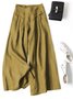 Damen Unifarben Lang Elastische Taille Hose Lässig Frühling/Herbst Hose