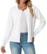 Damen Frühling/Herbst Oberbekleidung Lässig Unifarben Langarm Rundhals Jacke