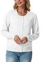 Damen Frühling/Herbst Oberbekleidung Lässig Unifarben Langarm Rundhals Jacke