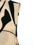 Damen Abstrakt Grafik Sommer Print Kleid V-Ausschnitt Kurzarm Tanktop A-Linien-Kleid