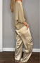 Damen Unifarben Taschennähen Zweiteiliges Set Täglich Halbarm Lässig Sommer Bluse mit Hose Matching Set