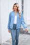 Damen Frühling/Herbst Oberbekleidung Lässig Unifarben Langarm Stehkragen Jacke