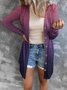 Damen Frühling/Herbst Oberbekleidung Sexy Print Geometrisch Dreiviertelärmel Schalkragen Jacke