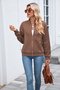 Damen Frühling/Herbst Oberbekleidung Lässig Unifarben Langarm Stehkragen Jacke