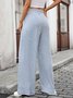 Damen Unifarben Lang Hose Lässig Frühling/Herbst Hose
