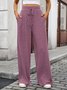 Damen Unifarben Lang Hose Lässig Frühling/Herbst Hose
