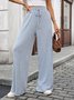 Damen Unifarben Lang Hose Lässig Frühling/Herbst Hose