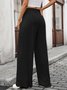 Damen Unifarben Lang Hose Lässig Frühling/Herbst Hose