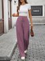 Damen Unifarben Lang Hose Lässig Frühling/Herbst Hose