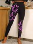Lässig Schmetterling Lang Leggings