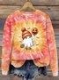 Lässig Rundhals Halloween Sweatshirt