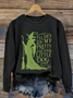Lässig Rundhals Halloween Sweatshirt