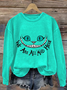 Lässig Rundhals Halloween Sweatshirt