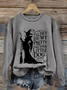 Lässig Rundhals Halloween Sweatshirt