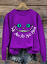 Lässig Rundhals Halloween Sweatshirt