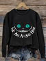 Lässig Rundhals Halloween Sweatshirt