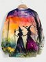 Lässig Rundhals Halloween Sweatshirt