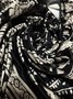 Damen Geometrisch Lang Hose Retro Frühling/Herbst Hose